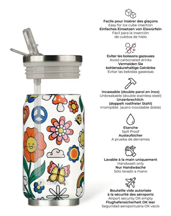 Canette isotherme Happy 280ml - Les Artistes Paris – Image 2