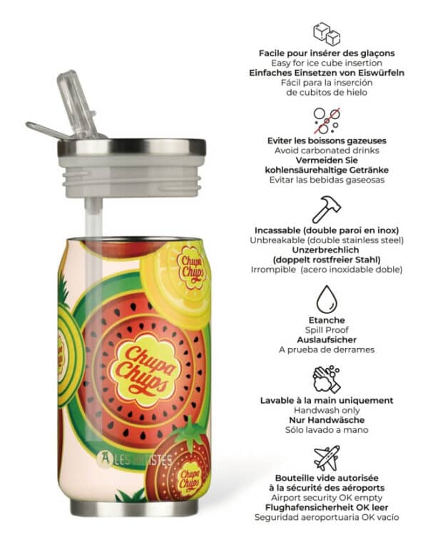 Canette isotherme Chupa Fruit 280ml - Les Artistes Paris – Image 2