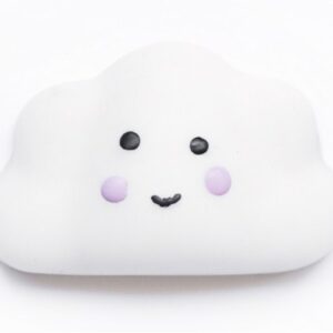 Mini squishy nuage kawaii blanc, objet anti-stress moelleux de La Petite Épicerie