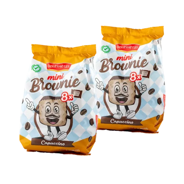 Mini Brownies Cappuccino Delasheras 8 unités – sachet 200g