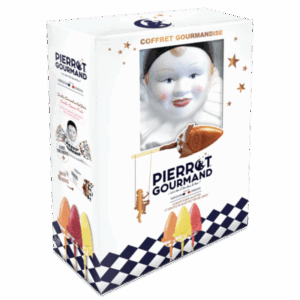 Coffret gourmandise – buste + étui 40 sucettes - Pierrot Gourmand