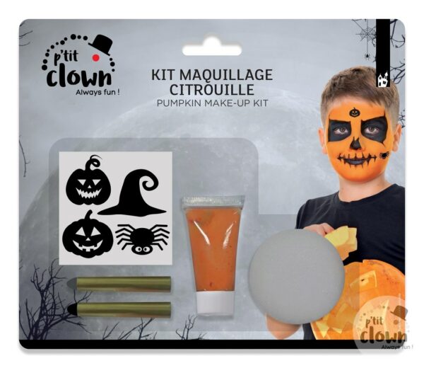 kit maquillage citrouille halloween