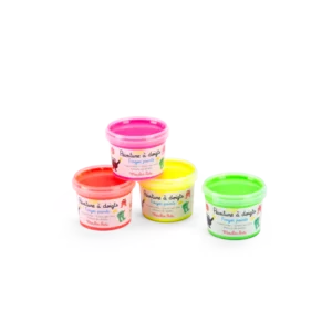 4 pots de peinture à doigts fluo - Les Schmouks - Moulin Roty