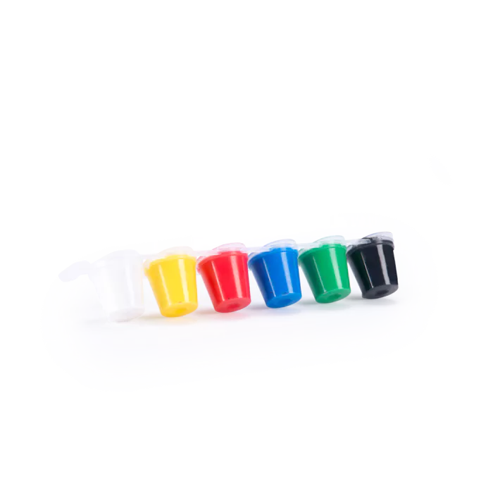 6 petits pots de peinture à doigts - Les Popipop - Moulin Roty