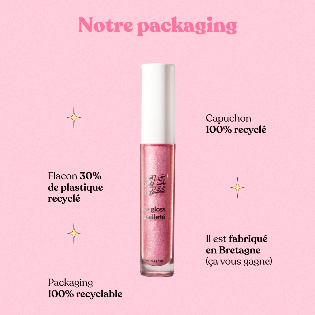 Gloss Pailleté Rose Pamela - Si Si La Paillette – Image 3