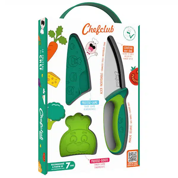 Couteau Vert Chefclub Kids - Chefclub