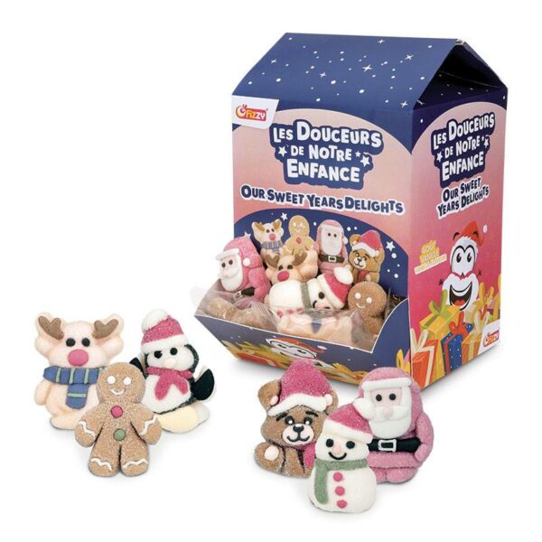 Distributeur de 50 mini guimauves de Noël - Fizzy