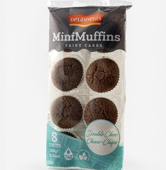 Mini Muffins Double Choco x8 - Delasheras