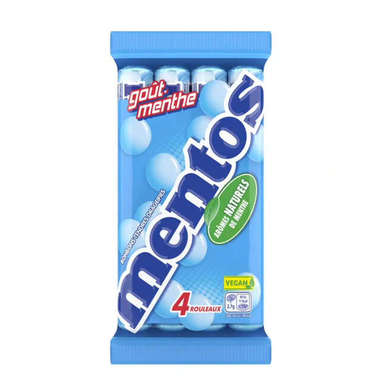 Mentos Bonbons Rouleau Menthe Multipack x4 - Mentos