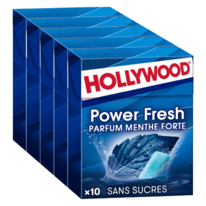 Power Fresh parfum Menthe Forte 10 Dragées x5 - Hollywood