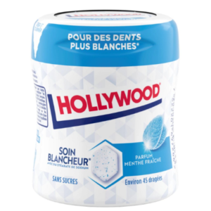 Soin Blancheur parfum Menthe Fraîche en boite 45 Dragées - Hollywood