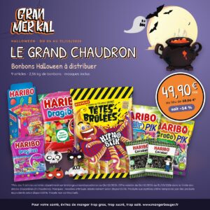 Bonbons Halloween à distribuer – Le Grand Chaudron de Gran Mèr Kal